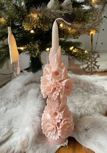 "PRINCESA" Ceremonial Beeswax Flower Candle in Blush ONLINE EXCLUSIVE