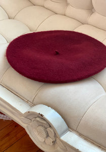 Coco Wool French Beret in RougeONLINE EXCLUSIVE