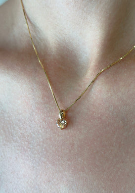 Italian 14K 925 Vermeil Linguini Snake Chain Adjustable Caramel Diamondette Necklace