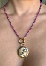 Ruby and Silk Thread  Necklace