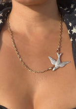 Cavalier Chain with swivel dog clasps in Gold Fill and Esprit Sparrow Necklace
