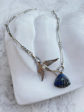 Esprit Sparrow in Silver with Diamonds on a Silver Scotish watch chain necklace