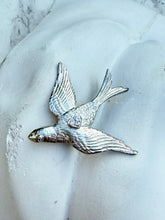 Esprit Sparrow in Silver with Diamonds on a Silver Scotish watch chain necklace