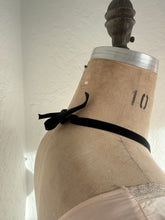 SACRÉ CŒUR Antique Gold Rose Quartz with velvet French Ribbon