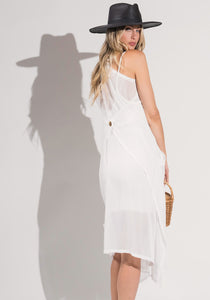 Belinda Chiffon Jumper Dress with Pockets