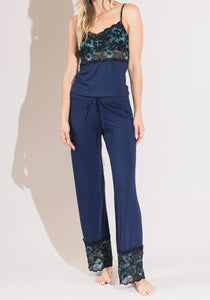 Belucci Camisole and Drawstring Pant TENCEL™ Modal Set in Celestial Navy