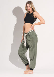 Gia Military Jogger in Army Green