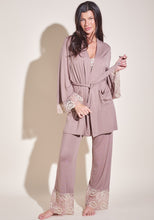 Vanity Lace Robe in TENCEL™ Modal Celedon Taupe