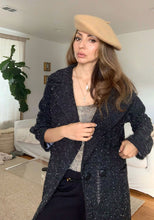 Claudine Boucle Coat with Leather Covered Buttons ONLY FEW LEFT!