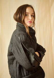 Odette Silk & Leather Puffer Jacket EXCLUSIVE ONLINE!